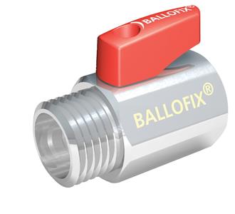 Broen Ballofix kuglehane med håndtag muffe/nippel