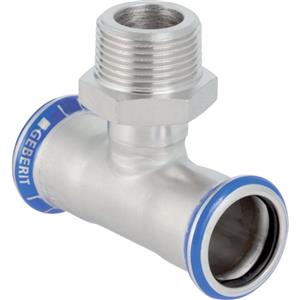 Geberit Mapress T-stykke med udvendigt gevind