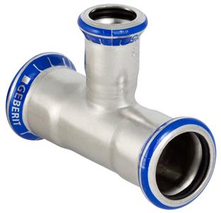 Geberit Mapress T-stykke med reduceret gren