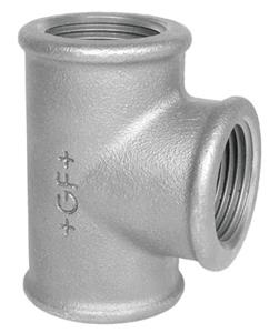 GF T-stykke galvaniseret blødstøbt