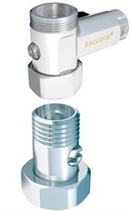 Broen Ballofix mellemstykke med omløber og afspærring muffe/nippel