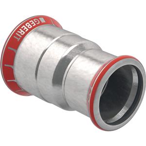 Geberit Mapress dobbeltmuffe reduceret