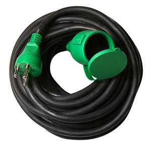 Blue Electric FLJ10 H07RN-F kabelsæt DK stikprop med jord
