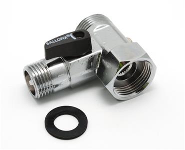 Broen Ballofix T-stykke med afspærring muffe/nippel/nippel