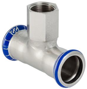 Geberit Mapress T-stykke med indvendigt gevind