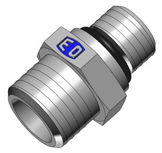 Ermeto GE Straight Insertion stål kromatiseret UNF let