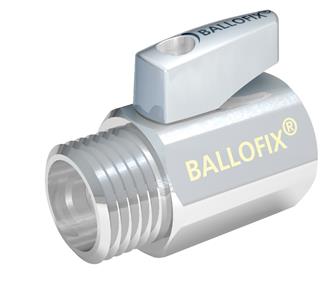Broen Ballofix kuglehane med håndtag muffe/nippel