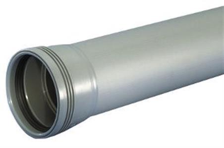 Wavin Wafix grenrør med 2 muffer grå PP HT - 110mm, 88,5gr, 75mm ...
