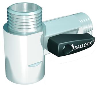 Broen Ballofix T-stykke med kontraventil og enkelt afspærring muffe/nippel/nippel