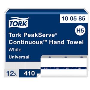 Tork PeakServe® Continuous™ håndklædeark 410stk hvid H5