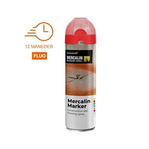 Mercalin FL markeringsspray fluorescerende rød spray