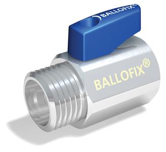 Broen Ballofix kuglehane med håndtag muffe/nippel