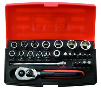 Bahco SL25 topnøglesæt 4-13 mm