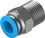 Festo QS Straight fitting push-in forniklet messing BSPT nippel
