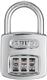 Abus hængelås med 3 cifre