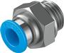Festo QS Straight fitting push-in forniklet messing BSPP nippel