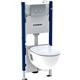 Geberit Renova / Delta Wall-Hung Bowl Multipack pan, seat and push button
