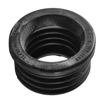 Wavin Wafix gummiovergang rillet til MET rør sort - 50mm, 22mm, 32mm ...