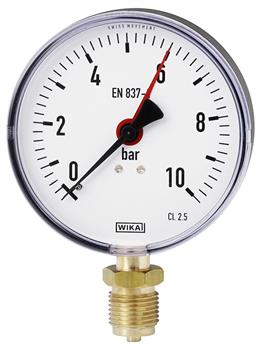 Manometer Precies Manometer med rørgevind luftfyldt studs nedad - 1/2