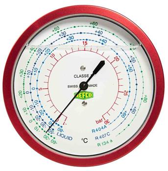 Manometer R134a Refco manometer til servicemanifold - 30bar, 1/8